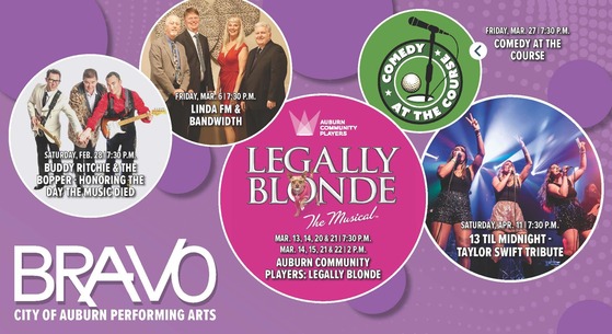 BRAVO Header displaying content and images for late February, 2026 to mid-April