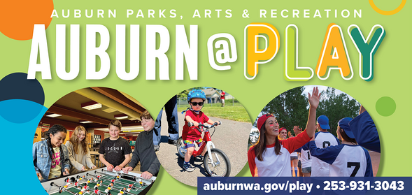 Auburn at Play header advertising Spring/Summer 2026 programs