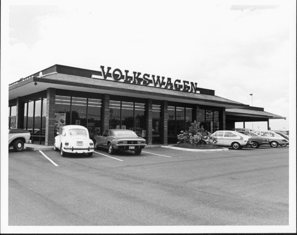 Green River Volkswagen dealership, 1973