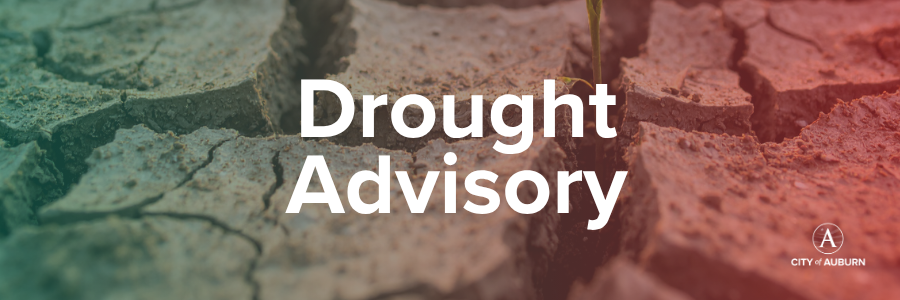 A graphic that says drought advisory 