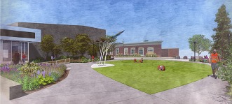 rendering of new downtown park