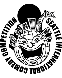 Black-and-white illustration of a smiling globe surrounded by buildings, with a pencil rising from the top.