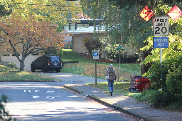Surrey Downs street with 20 mph speed limit