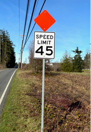 Sign 878 Speed Public Notification: Speed Limit Changes in Island County