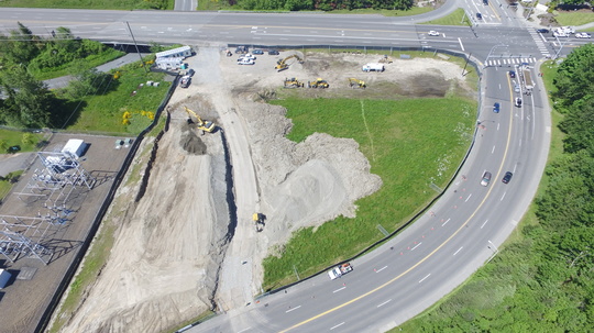 Aerial View of Seaway Construction Site May 25, 2017
