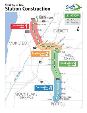 Swift Green Line Construction Area Map