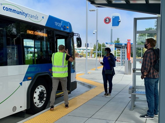 Photo shoot at Seaway Transit Center