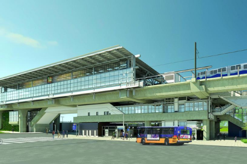 Rendering of Northgate Link station. Created by Sound Transit