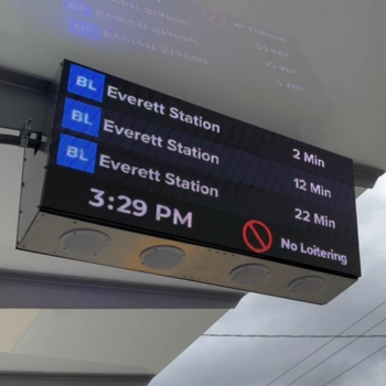 Swift Station Overhead sign