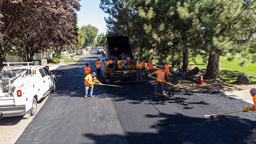 Street Division crews pave Sturm Avenue