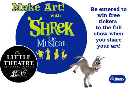 Make art with Shrek the Musical. Be entered to win free tickets to the full show when you share your art.