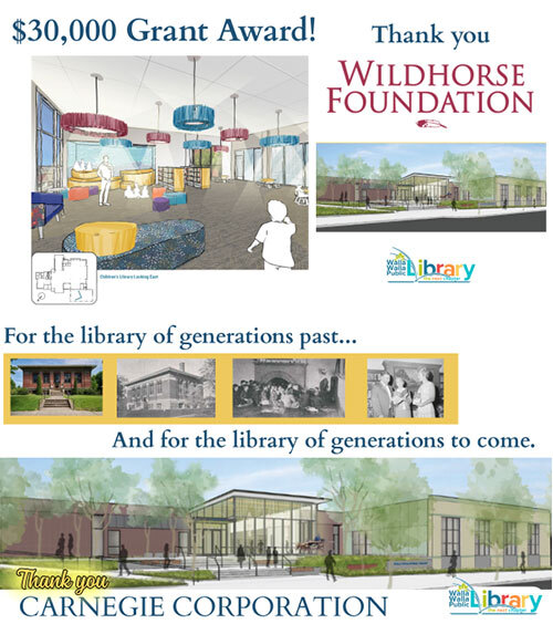 Thank you to the Wildhorse Foundation and Carnegie Corportation for grant funds