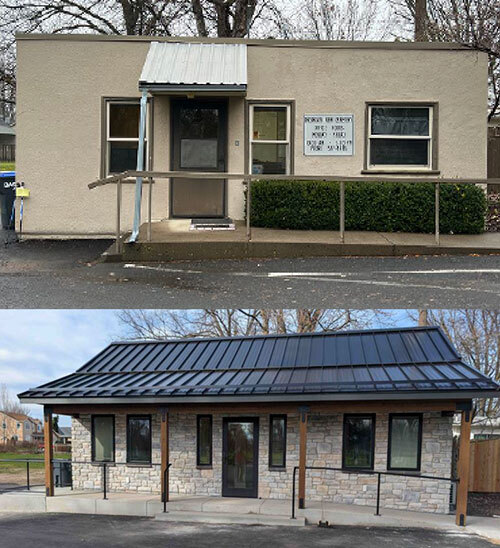 Old cemetery office and new cemetery office