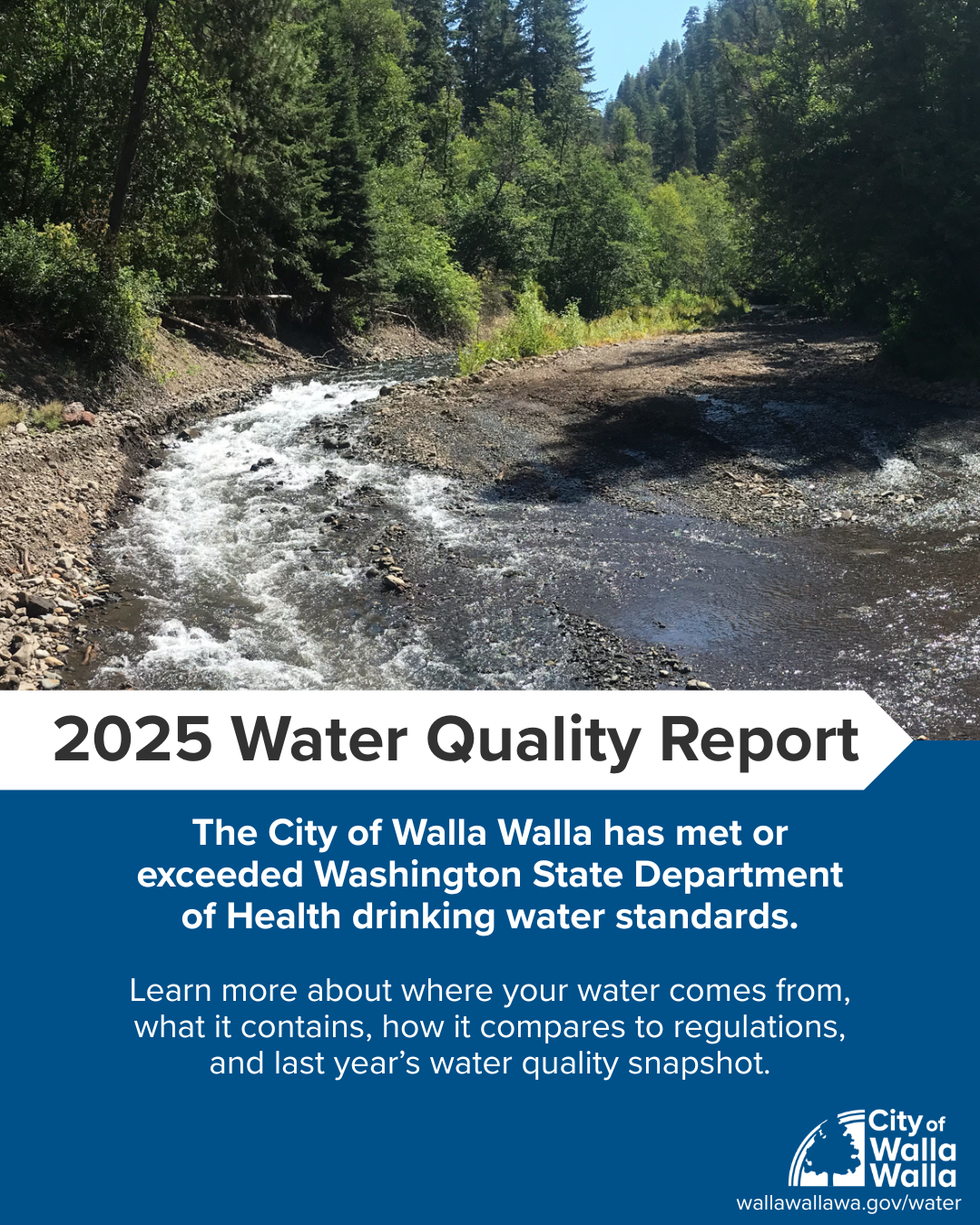 Water Quality Report now available 