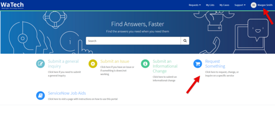 WaTech Ticket Login_Arrows