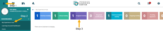 WA Learning Center screen shot