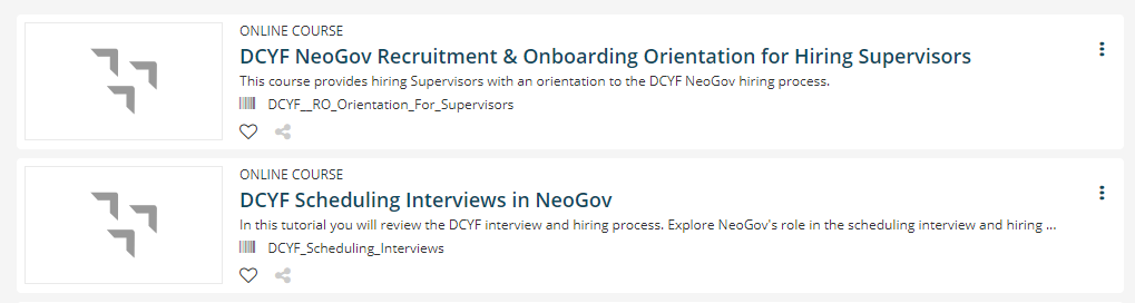 Training options 2