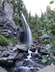 photo of rocks and a waterfall