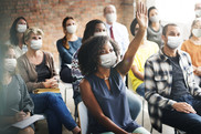 People at a conference 