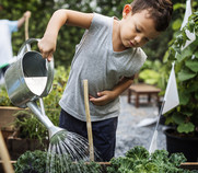 child gardening
