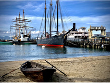 photo of boats on a pier