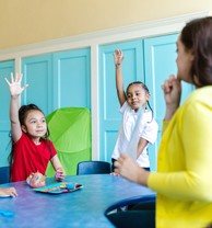children in classroom