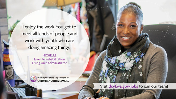Nichelle says "I enjoy the work. You get to meet all kinds of people and work with youth who are doing amazing things."