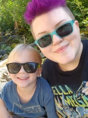 photo of bee and her son 