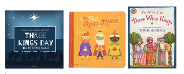  Three Kings Day by Marisa Boan, Los Tres Reyes Magos: Colors-Colores by Patty Rodriguez , The Story of the Three Wise Kings by Tomie dePaola