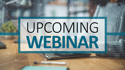 DCYF-branded image of computer webinar with text overlay saying, "Upcoming Webinar"