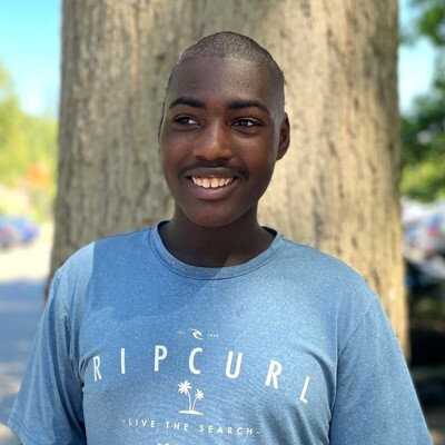 Davonte, first pitch kid. 