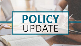 DCYF-branded image with text overlay saying, "Policy Update"