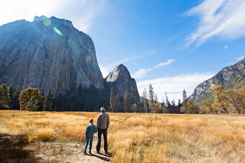 family in yosemite