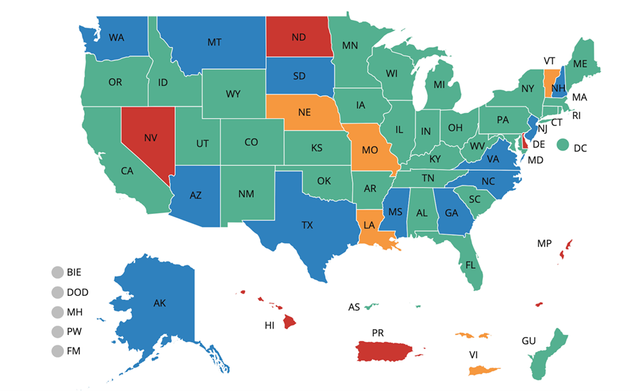 DaSy State of the State Map