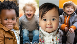 photo of children smiling that have different developmental delays