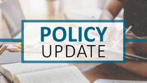 DCYF-branded picture with text overlay, "Policy Update"