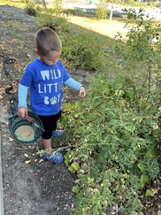 boy on nature walk