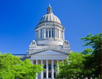 photo of the capital with trees around it 