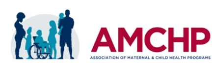 AMCHP logo with shadows of families
