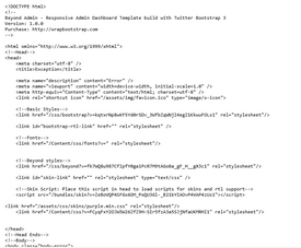 Screen filled with coding.