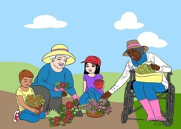Gardening illustration