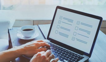 filling form online, questionnaire survey