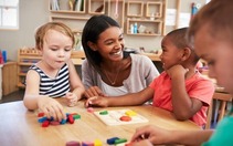 teacher and children