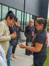 Two women attending a PIP training