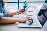 woman on laptop