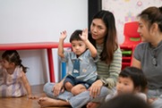 teacher and students