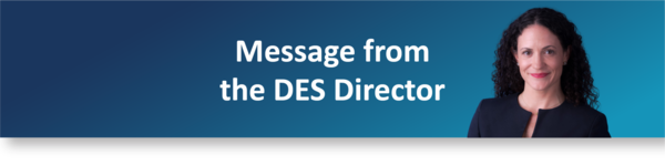 Message from the DES Director