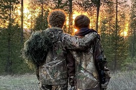 Turkey hunting sunset