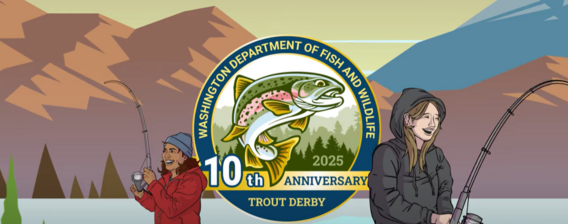 Screenshot from the 2025 Trout Derby video