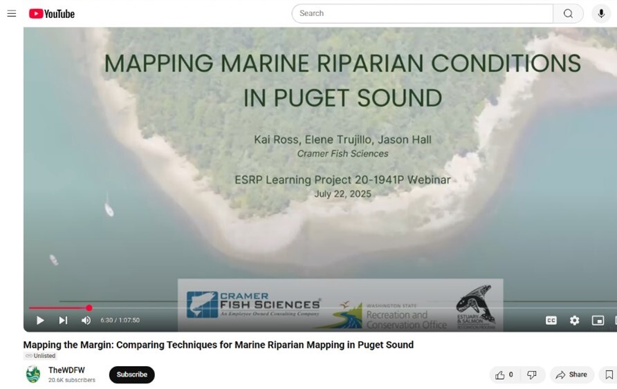 Screengrab of title card for ESRP webinar